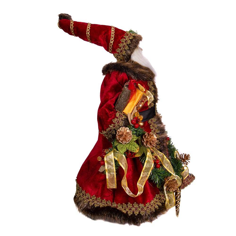 Kurt Adler 23-Inch Fabric Decorated Santa Tablepiece