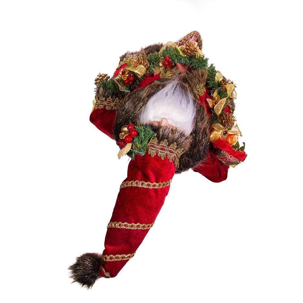 Kurt Adler 23-Inch Fabric Decorated Santa Tablepiece