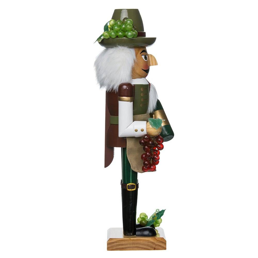 Kurt Adler 15-Inch Wooden Wine Grower Nutcracker