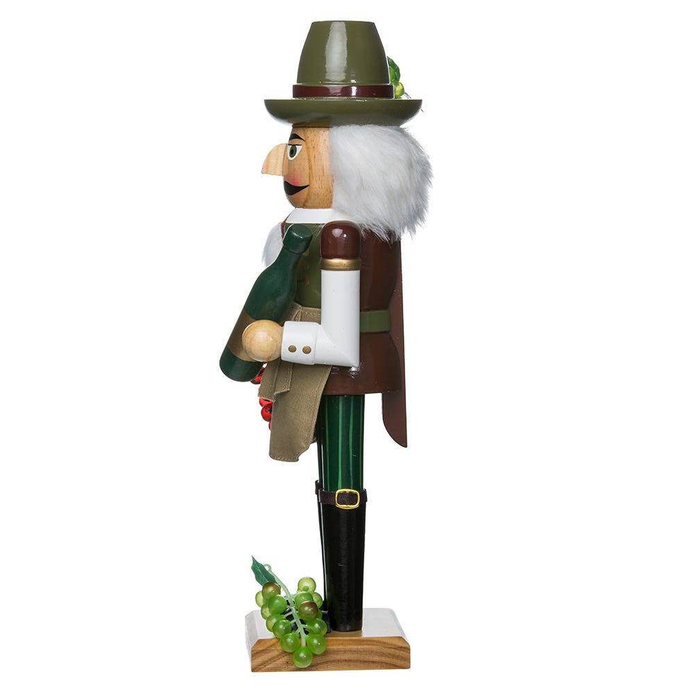 Kurt Adler 15-Inch Wooden Wine Grower Nutcracker