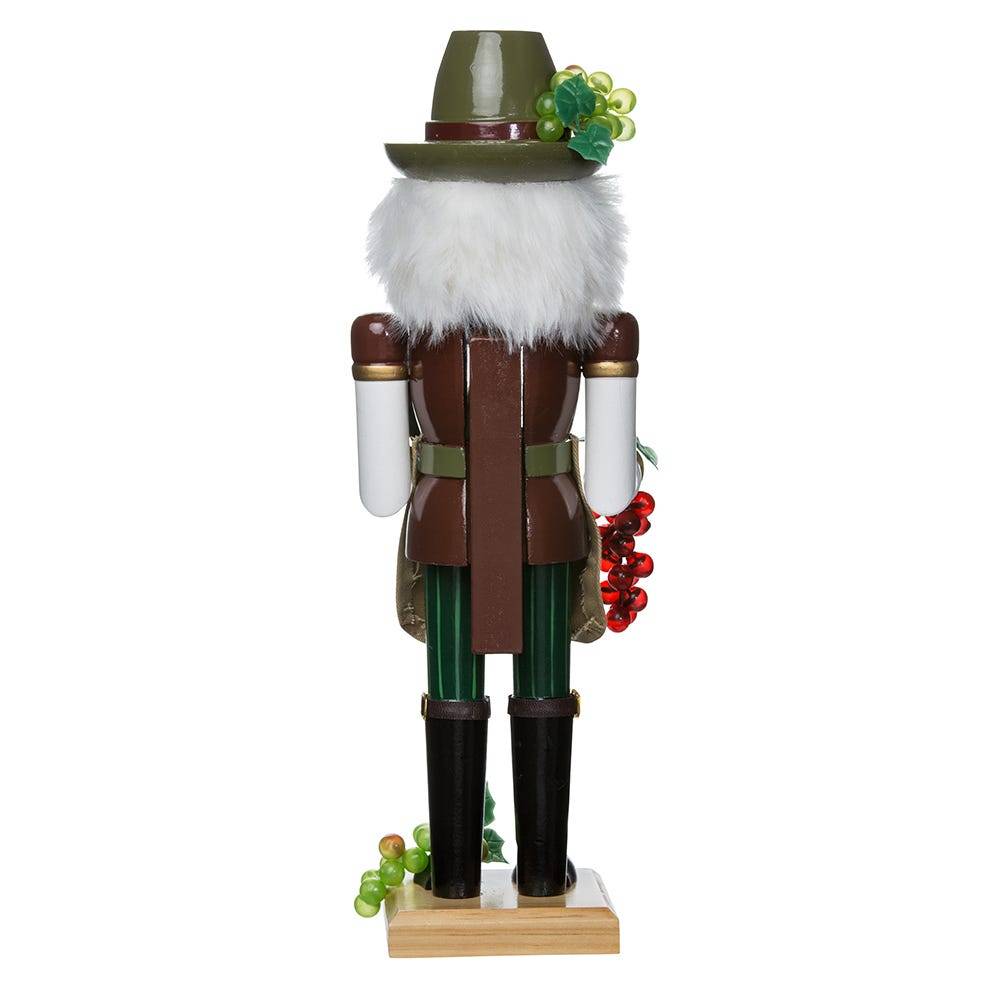 Kurt Adler 15-Inch Wooden Wine Grower Nutcracker