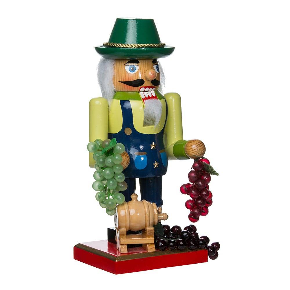 Kurt Adler 10.25-Inch Wooden Winemaker Nutcracker