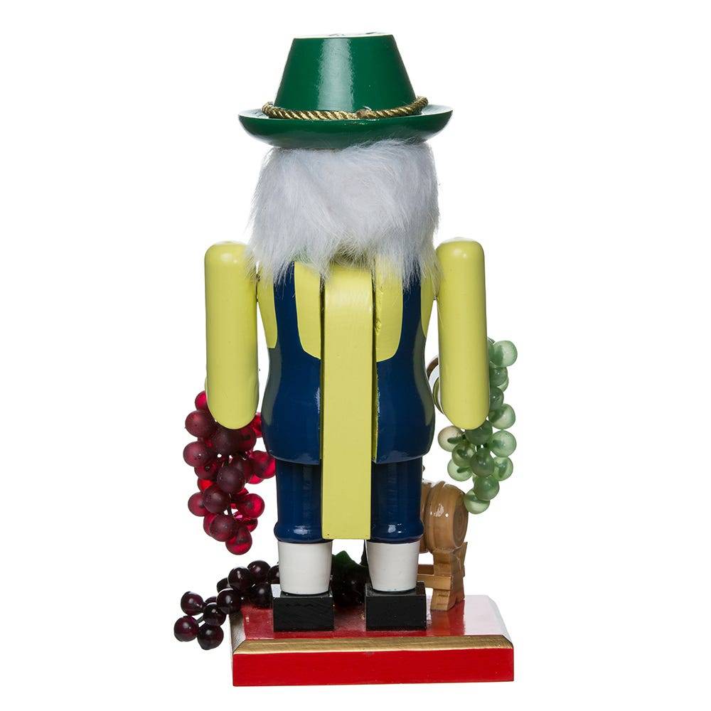 Kurt Adler 10.25-Inch Wooden Winemaker Nutcracker