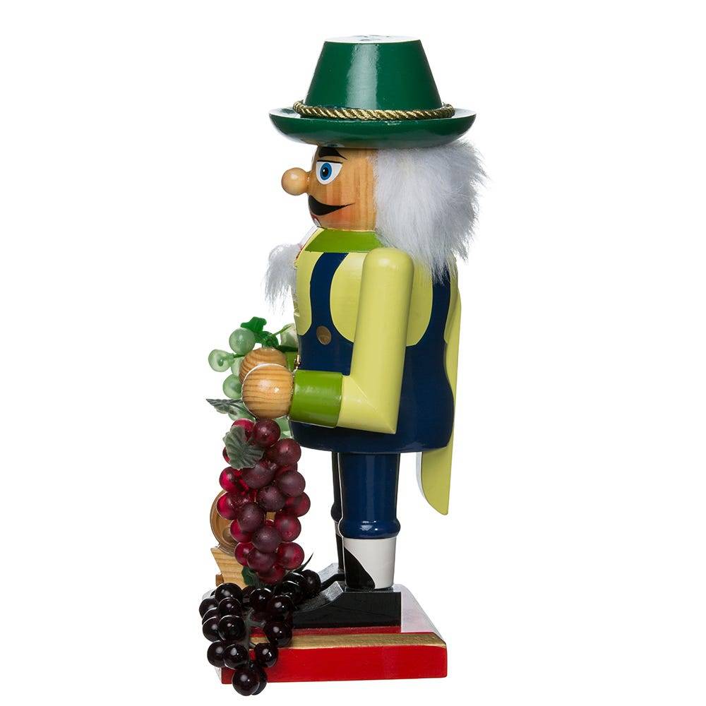 Kurt Adler 10.25-Inch Wooden Winemaker Nutcracker