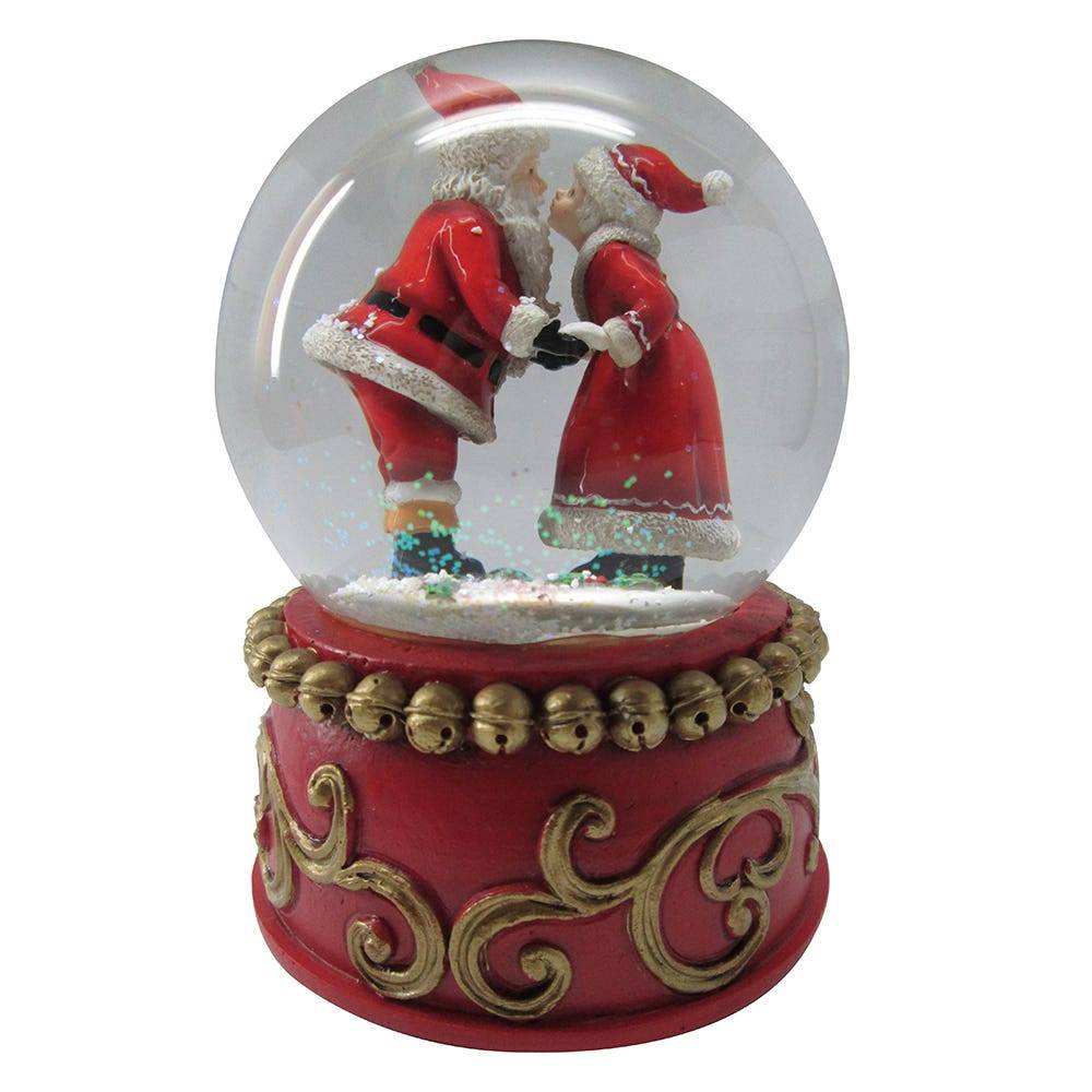 Kurt Adler 100MM Mr. & Mrs. Claus Musical Snowglobe