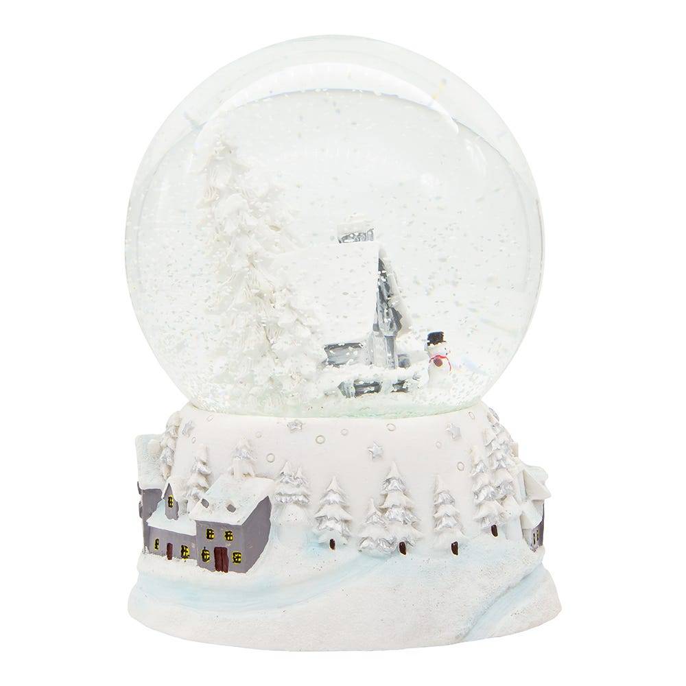 Kurt Adler 120MM Musical Snowy House Water Globe