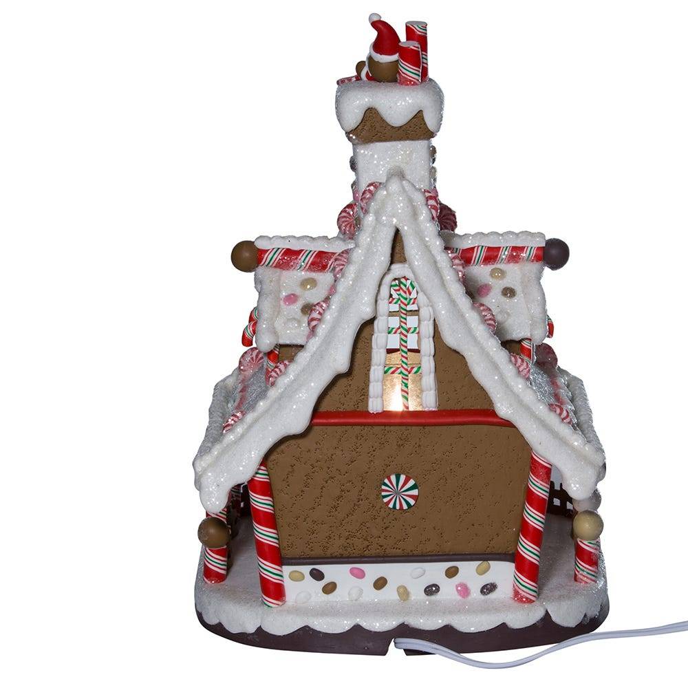 Kurt Adler 12-Inch Lighted Christmas Gingerbread House