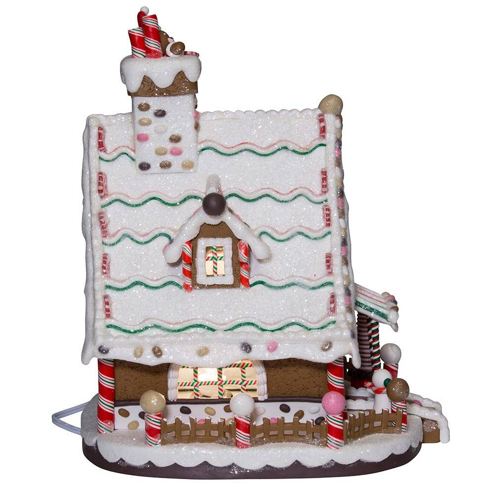 Kurt Adler 12-Inch Lighted Christmas Gingerbread House