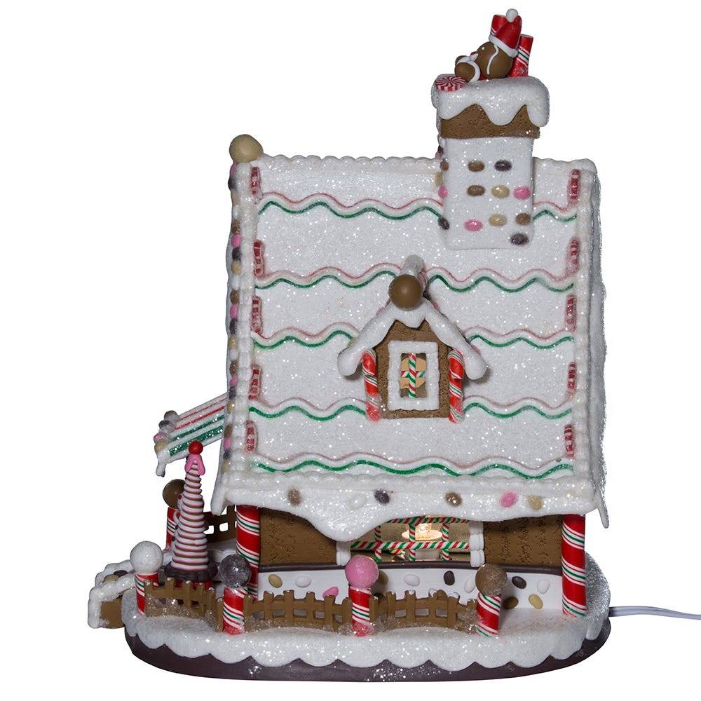 Kurt Adler 12-Inch Lighted Christmas Gingerbread House