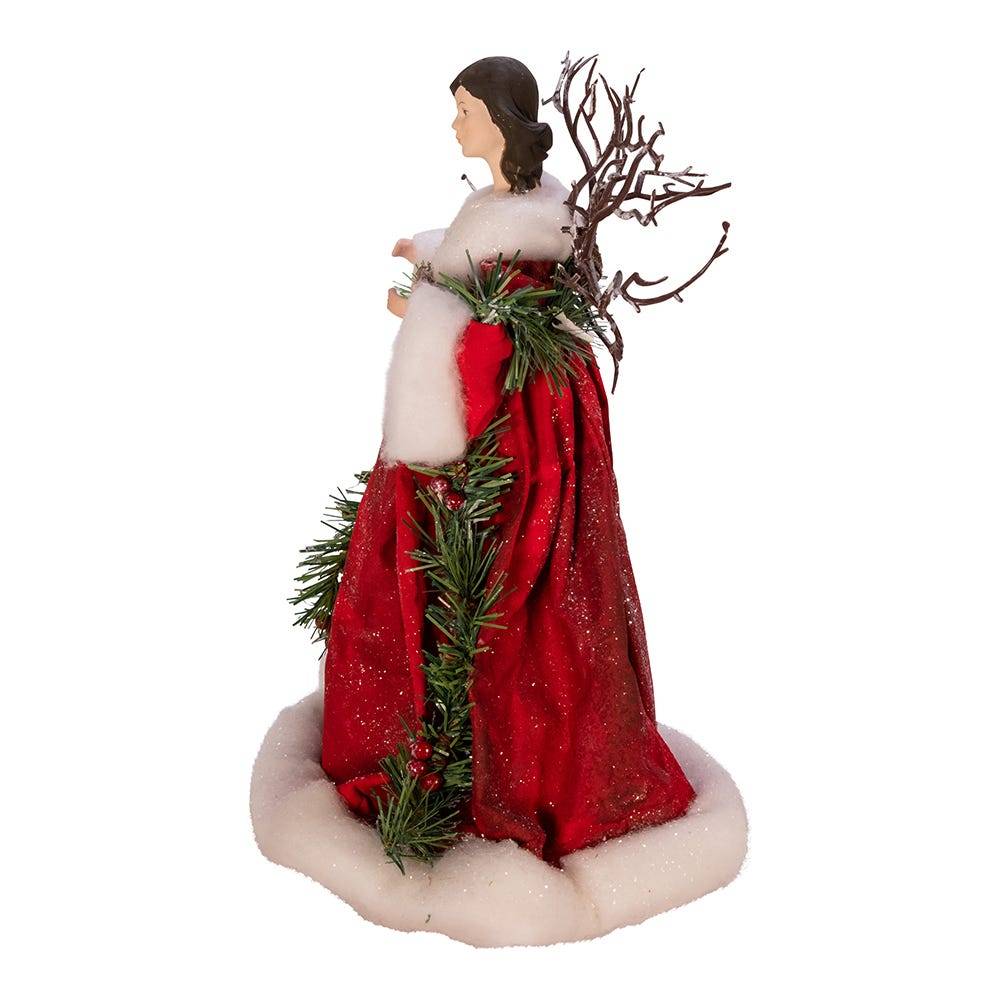 Kurt Adler 14-Inch Fabric Mache Angel Tree Topper