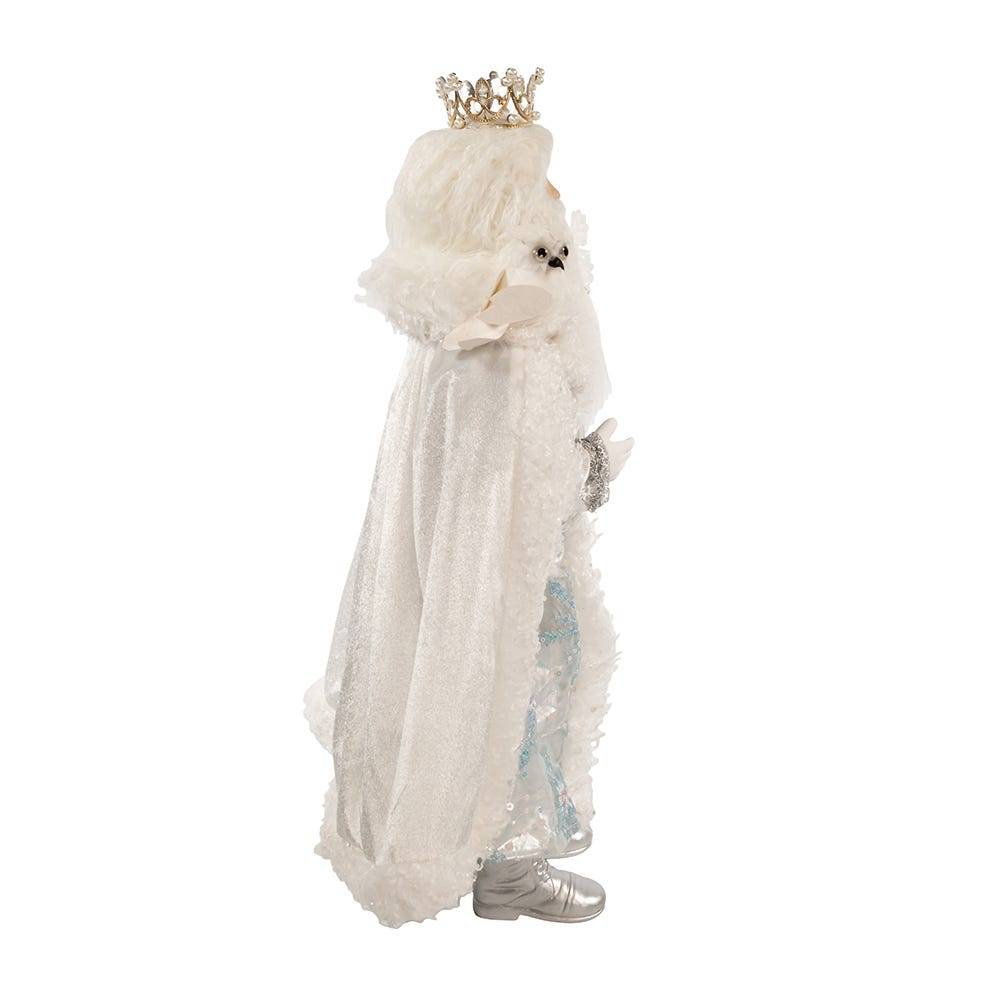 Kurt Adler 21-Inch Silver, White and Lavender Blue Standing Santa