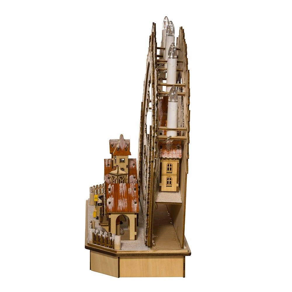 Kurt Adler 18-Inch Battery-Operated LED Village Tablepiece