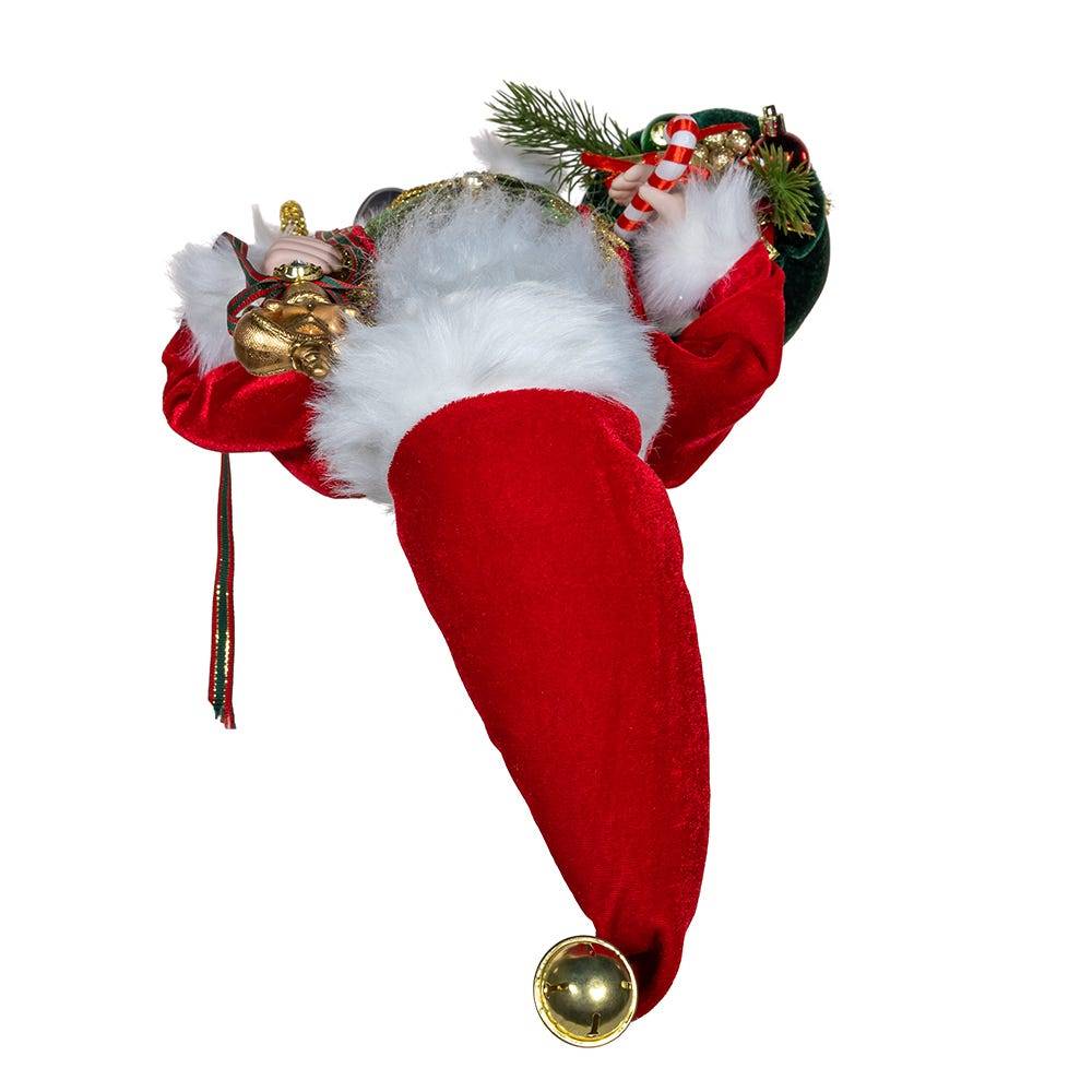 Kurt Adler 18-Inch Santa with Gift Bag and Scepter Table Piece