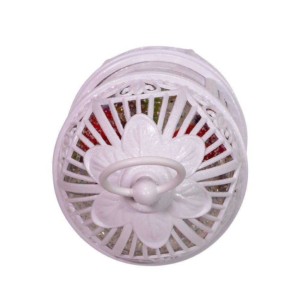 Kurt Adler 10.25-Inch Battery-Operated LED Swirl Cardinals in Water Bird Cage