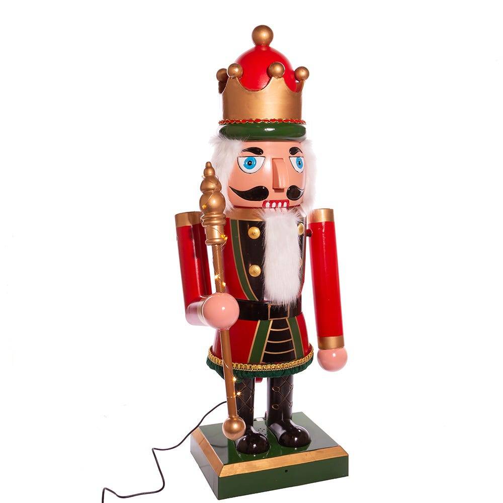 Kurt Adler 43-Inch Lighted Musical Collapsible Nutcracker