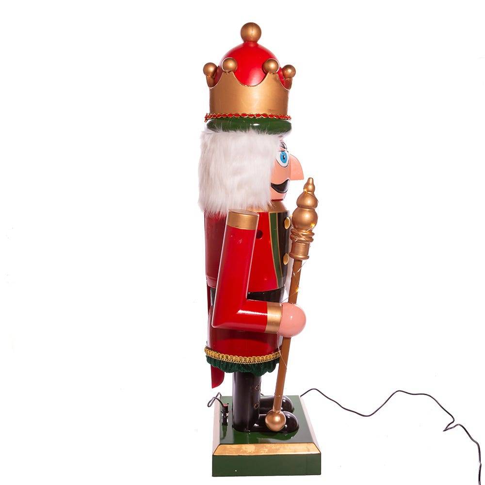 Kurt Adler 43-Inch Lighted Musical Collapsible Nutcracker