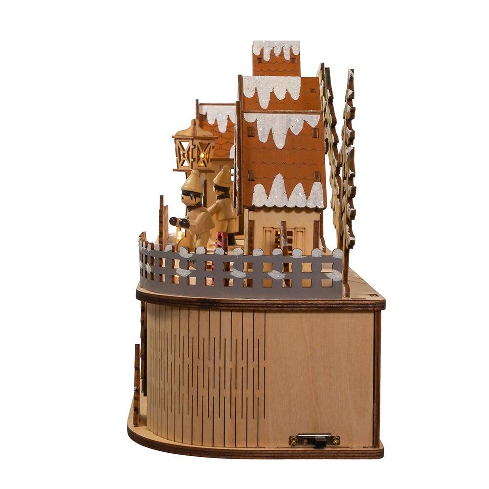 Kurt Adler 8.27-Inch Battery Operated Led 2 Tier Christmas Village