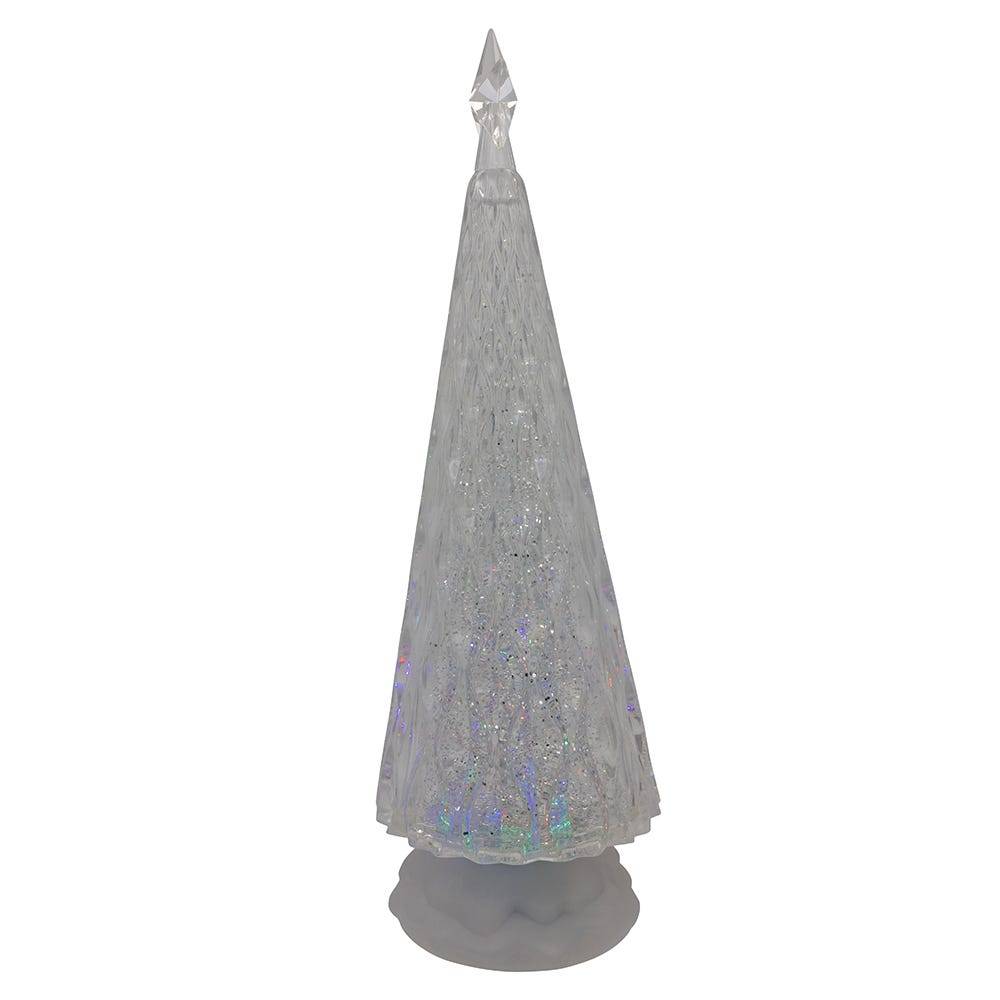 Kurt Adler 13.6-Inch Battery Operated RGB Color Changing Christmas Tree with Water