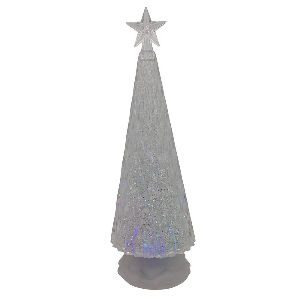 Kurt Adler 13.6-Inch Battery Operated RGB Color Changing Christmas Tree with Water