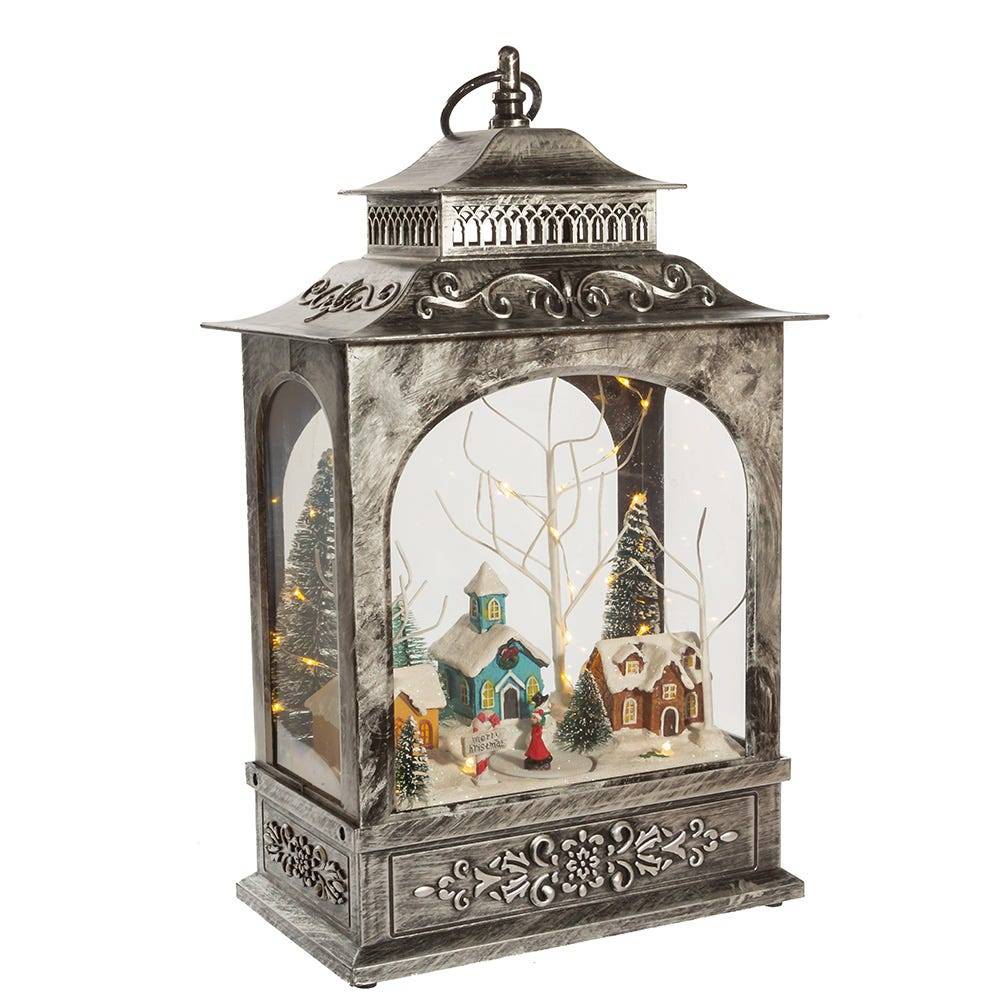 Kurt Adler 15-Inch Battery-Operated LED Musical Christmas Village Lantern