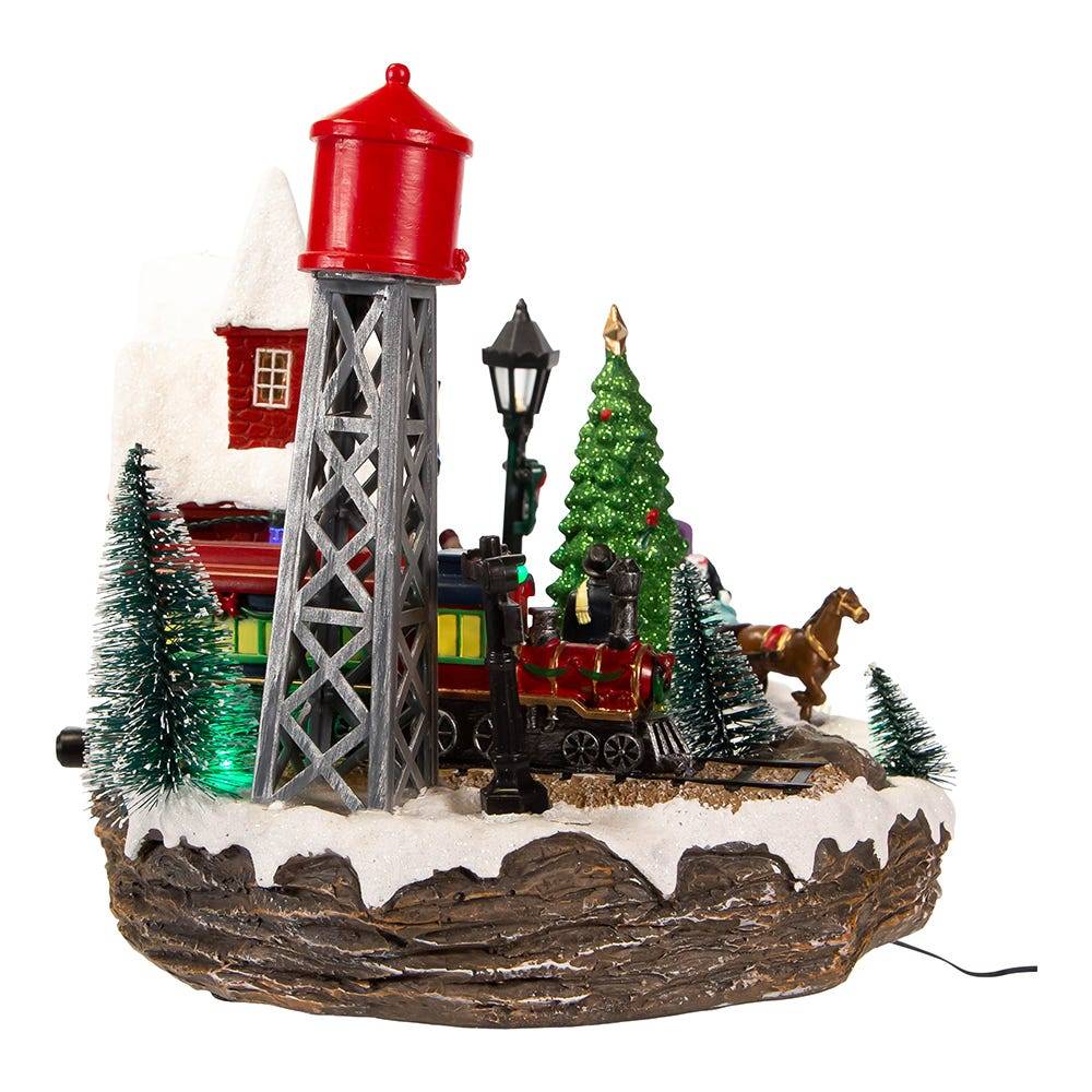 Kurt Adler 9.25-Inch Light Up Musical Christmas Village