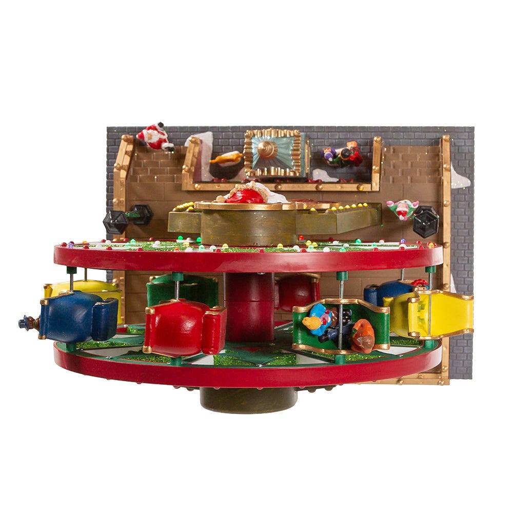 Kurt Adler 13-Inch Lighted Musical Christmas Ferris Wheel with Motion