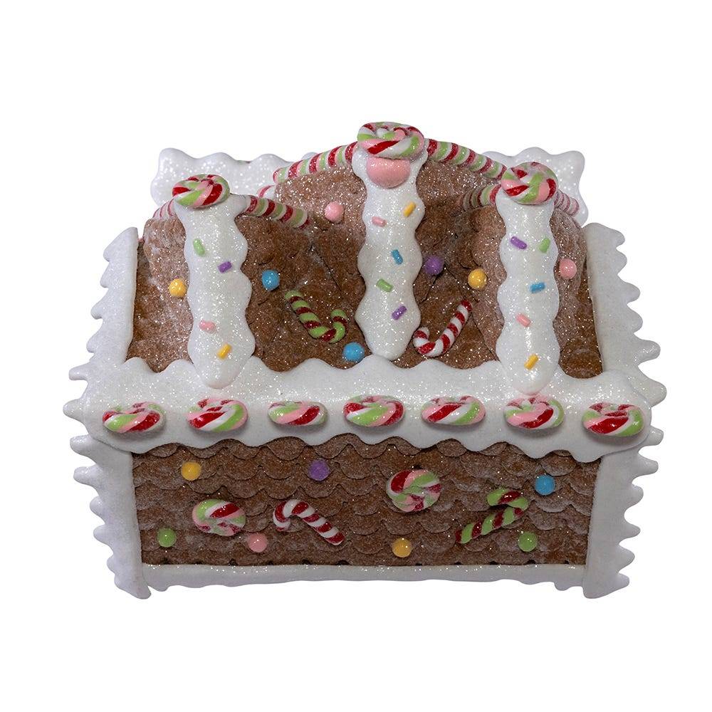 Kurt Adler 8.46-Inch Battery Operated LED Lighted Gingerbread Lollipop Shop