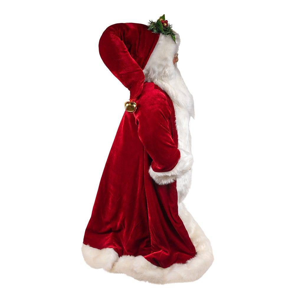 Kurt Adler 40-Inch Jacqueline Kent Traditional Santa With Bag