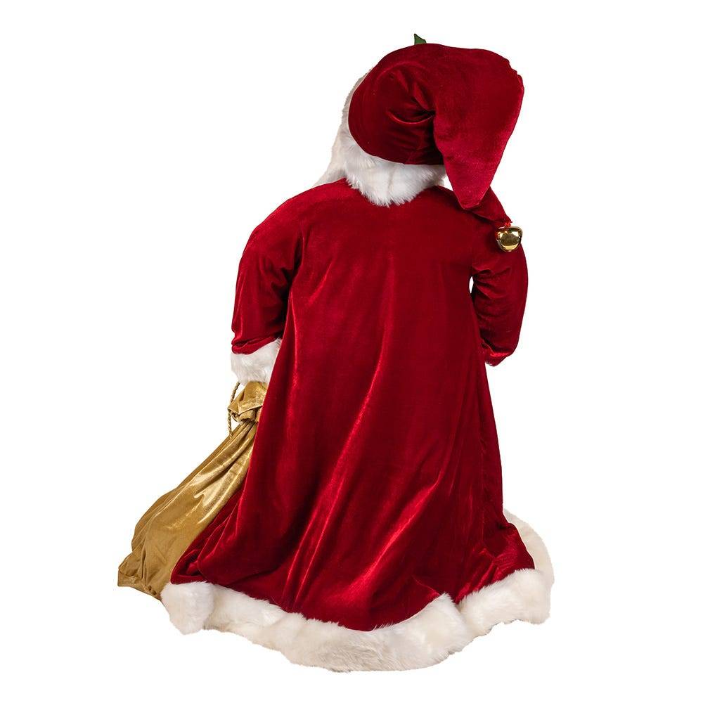 Kurt Adler 40-Inch Jacqueline Kent Traditional Santa With Bag