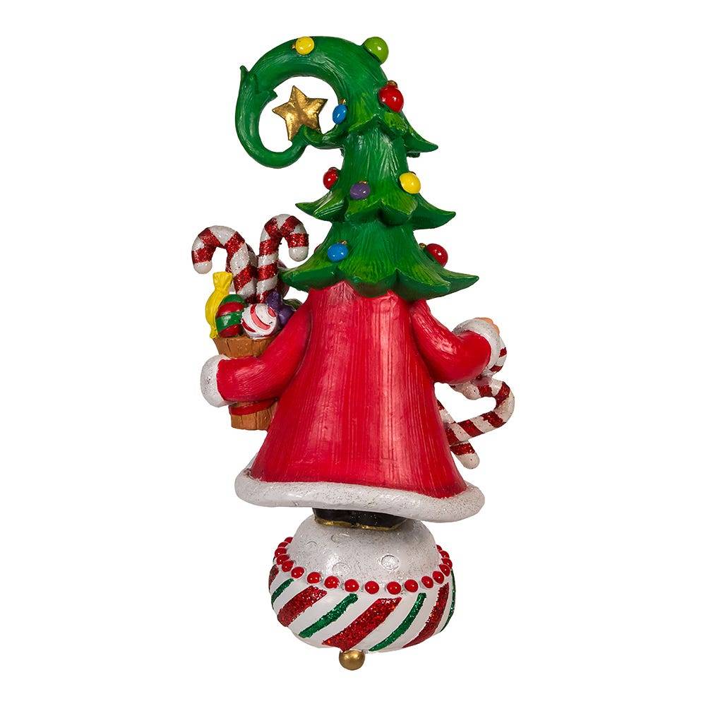 Kurt Adler 12-Inch Jolly Jingles Tree Hat Gnome Table Piece