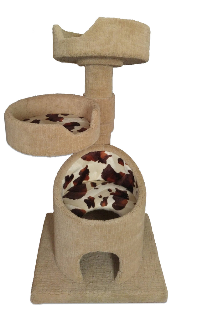 KB2 Cat Tower with 2 Cat Beds