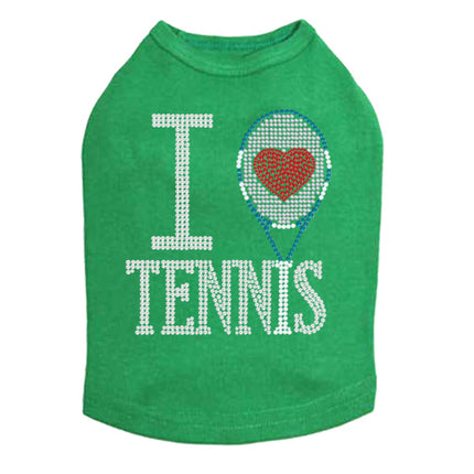 I Love Tennis - Dog Tank