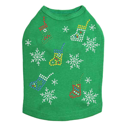 Stockings & Snowflakes - Dog Tank