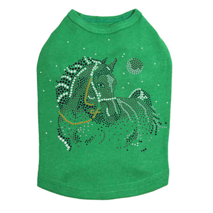 Horse with Stars & Moon - Dog Tank