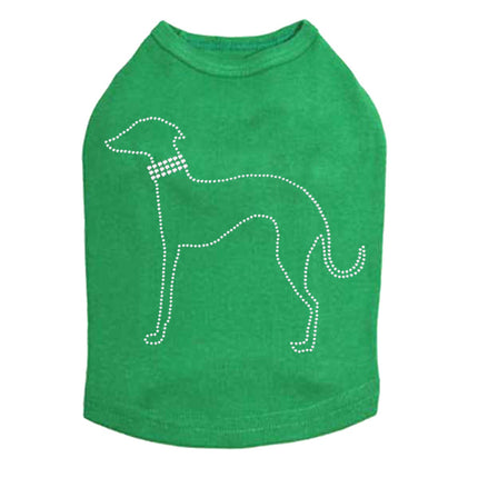 Greyhound Outline - Dog Tank