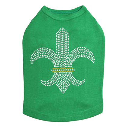 Fleur de Lis (Rhinestones & Nailheads) - Dog Tank