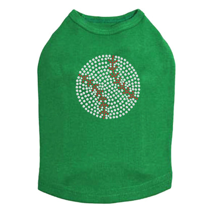 Baseball (Rhinestone) - Dog Tank