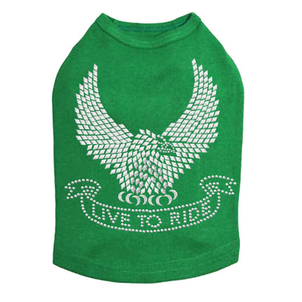 Live to Ride Eagle - Dog Tank