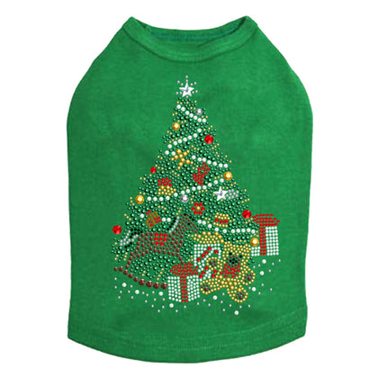 Christmas Tree 2 with Teddy Bear - Dog Tank