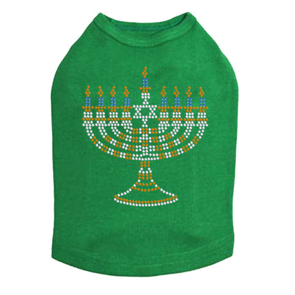 Menorah - Small (Blue, Silver, & Gold) - Dog Tank