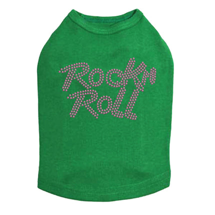 Rock n Roll (Pink Rhinestuds) - Dog Tank