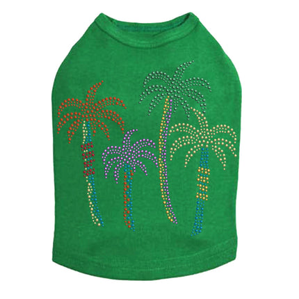 Palm Trees - Multicolor - Dog Tank