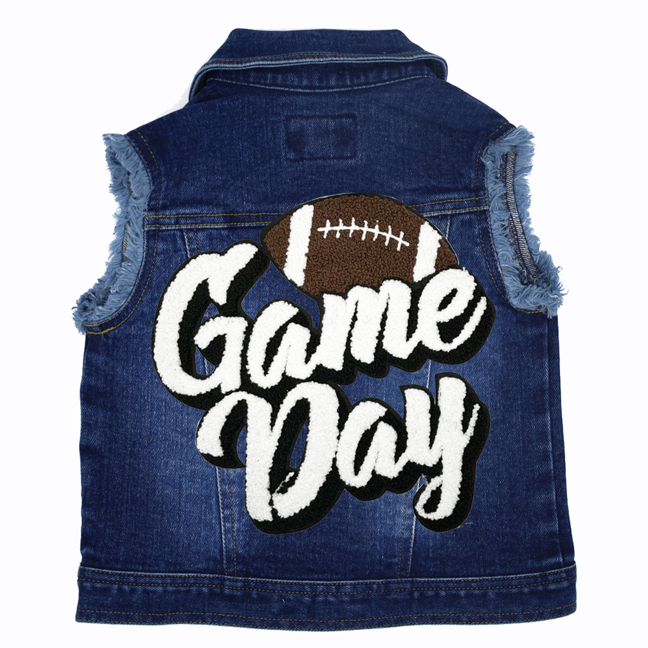 Game Day - Kids Denim Vest Blue Denim