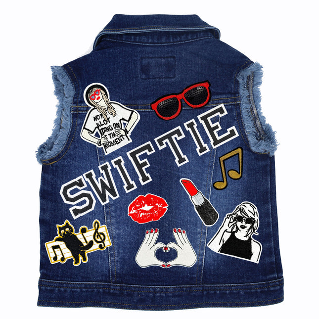 Swiftie Inspired Kids Denim Vest