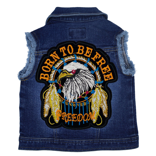 Born to be Free Kids Denim Vest