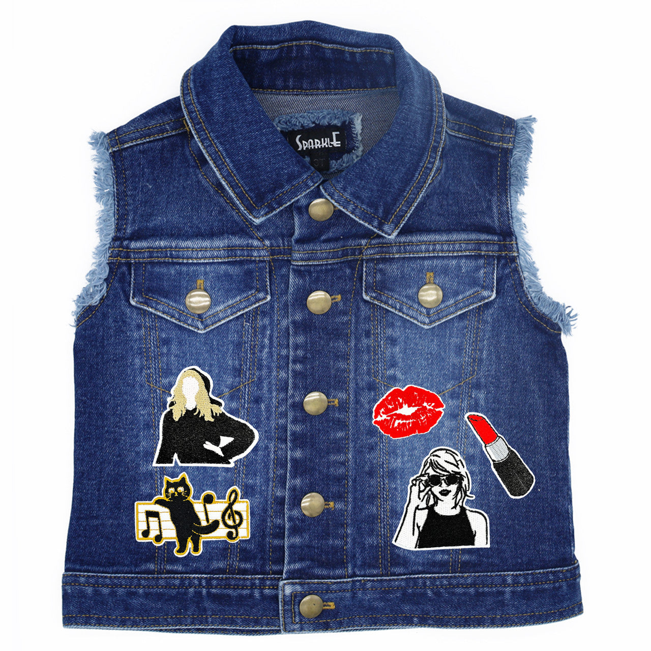 Swiftie Inspired Kids (Large) Denim Vest