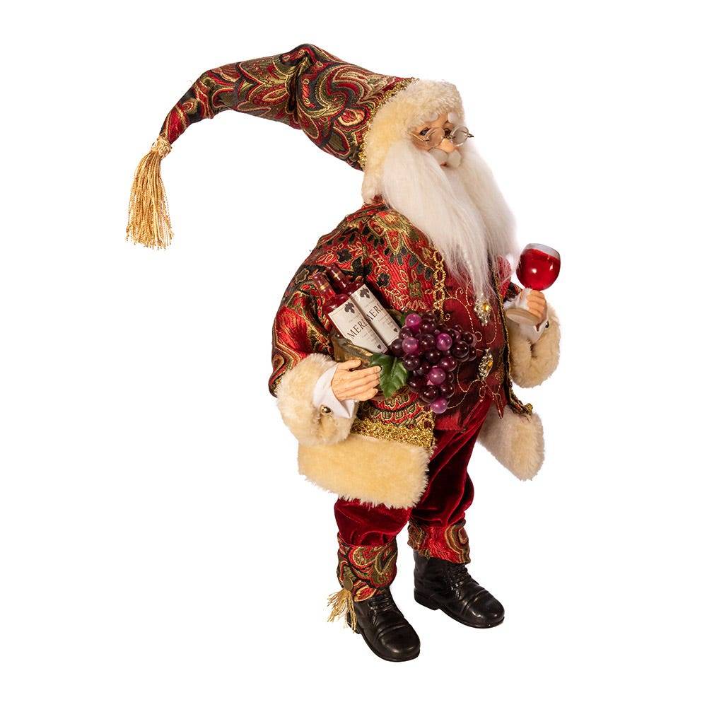 Kurt Adler 18-Inch Kringle Klaus Wine Santa