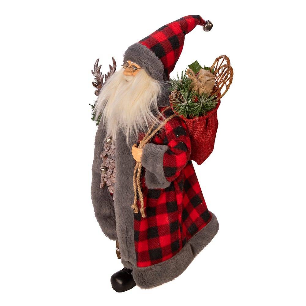 Kurt Adler 18-Inch Kringle Klaus Red and Gray Santa