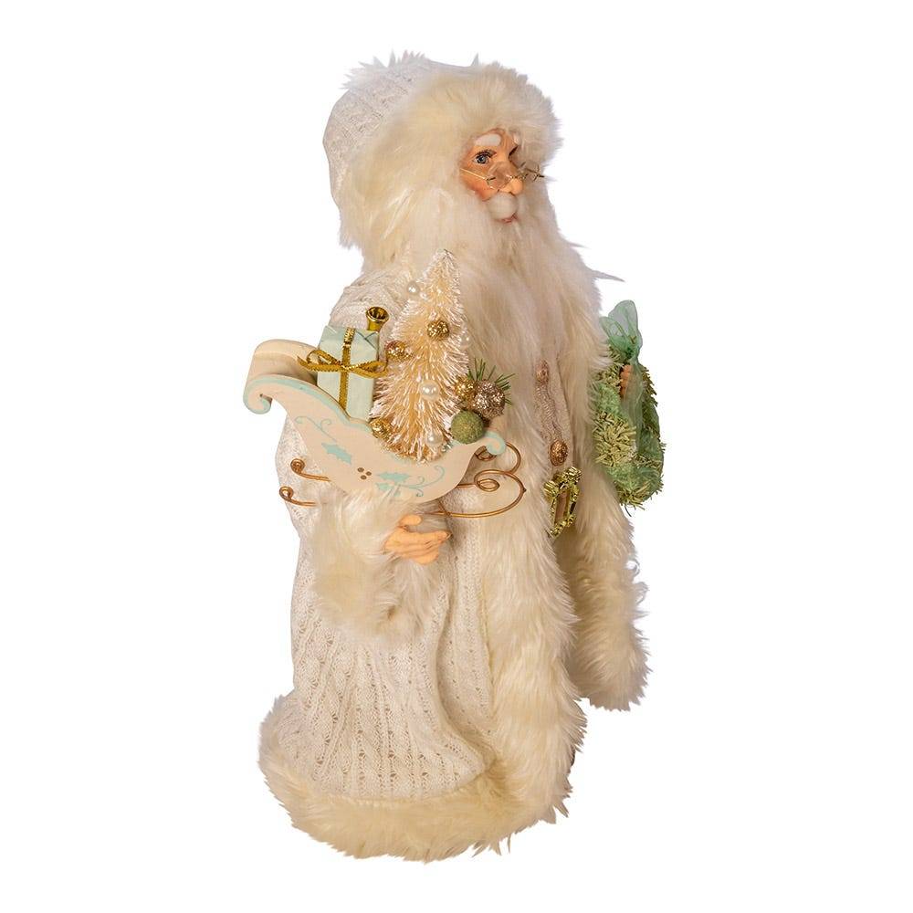 Kurt Adler 18-Inch Kringle Klaus Winter White Santa