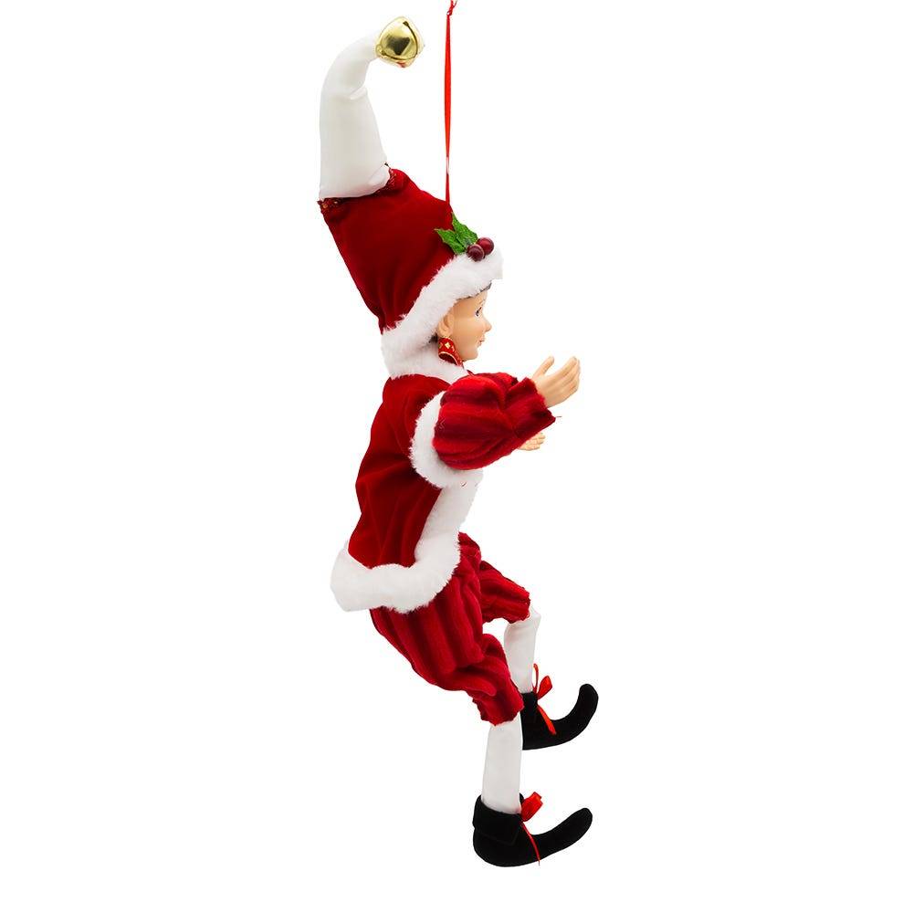 Kurt Adler 15-Inch Red and White Kringle Klaus Elf Ornament